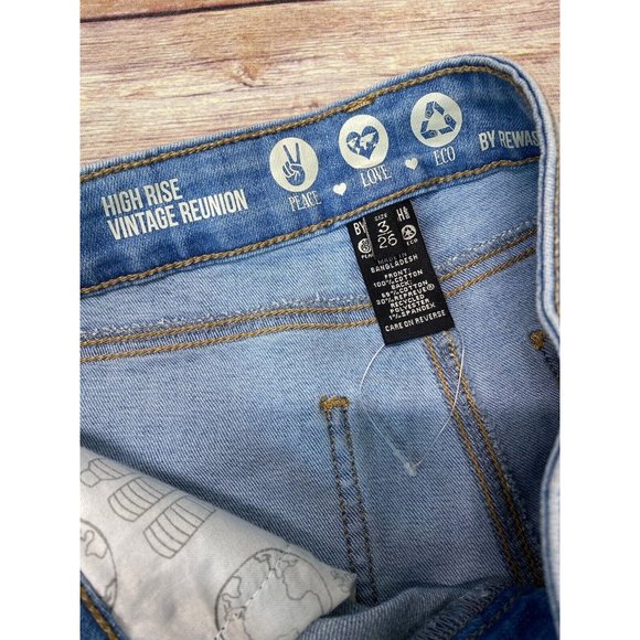 REWASH Brand Jeans High Rise Vintage Reunion Distressed Denim Size 3/26 - Picture 5 of 6
